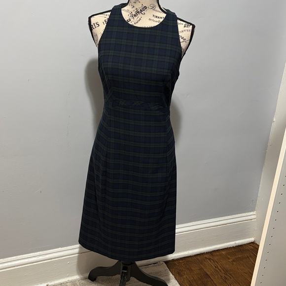 Banana Republic Plaid Midi Dress - Picture 1 of 4